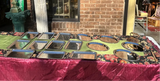 Large Collection of Silver Petite Serving Trays for Party- Set of 15