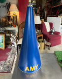 Large Vintage Blue Megaphone