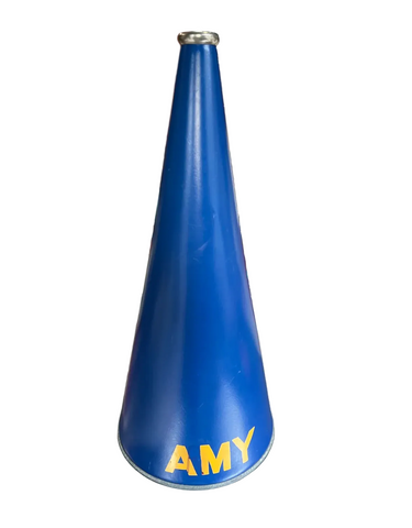 Large Vintage Blue Megaphone