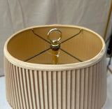 Simple Brass Table Lamp With Lampshade