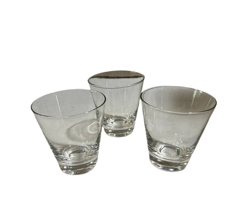Trio of Simple Wide Rimmed Glasses