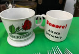 Pair of Ceramic Secretary Mugs