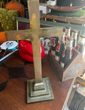 Large Heavy Brass Crucifix