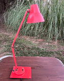 Vintage Cherry Red Desk Lamp