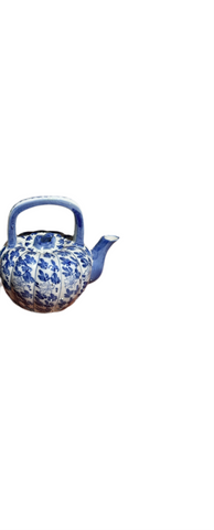 Blue and White Vase and Tea Pot
