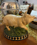 Ceramic Rustic Style Pig Decorative Piece