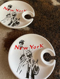 Collection of City Ceramic Plates- Set of 8