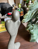 Vintage Soapstone Figurative Sculpture, Signed