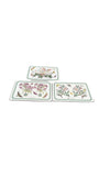Stamped Portmeiron Placemats With Floral Accents