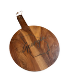 Wooden Carved Georgia Cheese Board