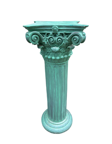 Green Faux Concrete Pillar