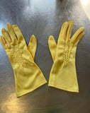 Pair of Vintage Yellow Gloves
