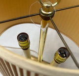 Simple Brass Table Lamp With Lampshade