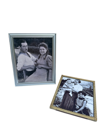 Pair of Vintage Family Photos, Framed