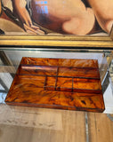 Flat Tortoiseshell Desk Organizer