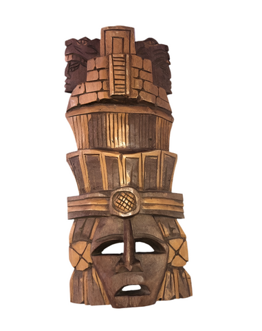 Vintage Hand Carved Wooden African Tribal Mask