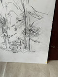 Abstract Drawing of Wildflowers