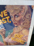Sealed Pop Art Print, "Live Fast, Die Young"