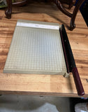 Vintage Industrial Heavy Plastic Paper Cutter