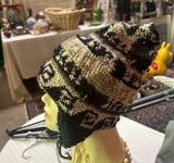 Vintage Handmade Winter Hat With Animal Details
