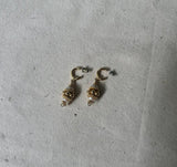 Pair of Vintage Gold Dangle Beaded and Pearl Earrings
