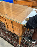 Glass Top Wooden Thomasville Tamerlane Desk
