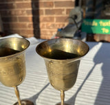 Pair of Brass Jewish Cups