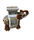 Brown Elephant Ceramic Planter Stand
