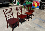 Collection Mahogany of Chiavari Italian Chairs- Set of 4