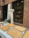 Collection of Wicker Bamboo Trays- Set of 5