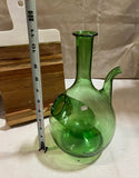 Mid-Century Green Glass, Decanter