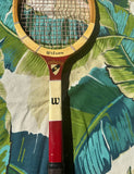 Collection of Vintage Wooden Wilson Tennis Rackets With Zephyr Press