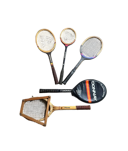 Collection of Vintage Björn Borg Tennis Rackets With Cover and Guard