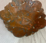 Small Brown Pottery Detailed Catchall