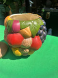 Vintage Ceramic Hand Painted Fruit Style Cookie Jar