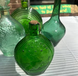 Instant Collection of Green Glass Bottles and Decanters