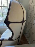 Large Wooden Vintage Balloon Chair