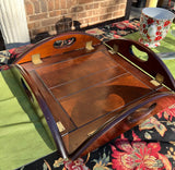 Large Wooden Round Folding Tray