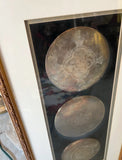 Christogram Framed Brass Medallions
