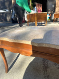 Wooden Coffee Table With Marble Top