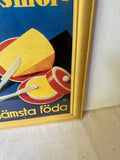 Vintage Swedish Art in Frame