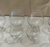 Collection of Simple Cognac Glasses- Set of 8