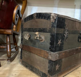 1970s Wooden Trunk With Detailed Interior Compartments