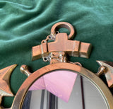 1970s Brass Nautical Anchor Mirror