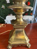 Vintage Large Heavy Brass Table Lamp