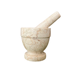 Marble mortar and pestle