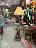 MCM Wooden Golfer Standing Floor Lamp