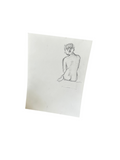 Minimalist Backside Nude Drawing