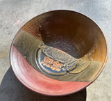 Hand Made Earth Tone Large Pottery Decorative Bowl
