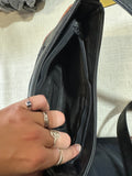 Small Brown and Black Leather Shoulder Bag